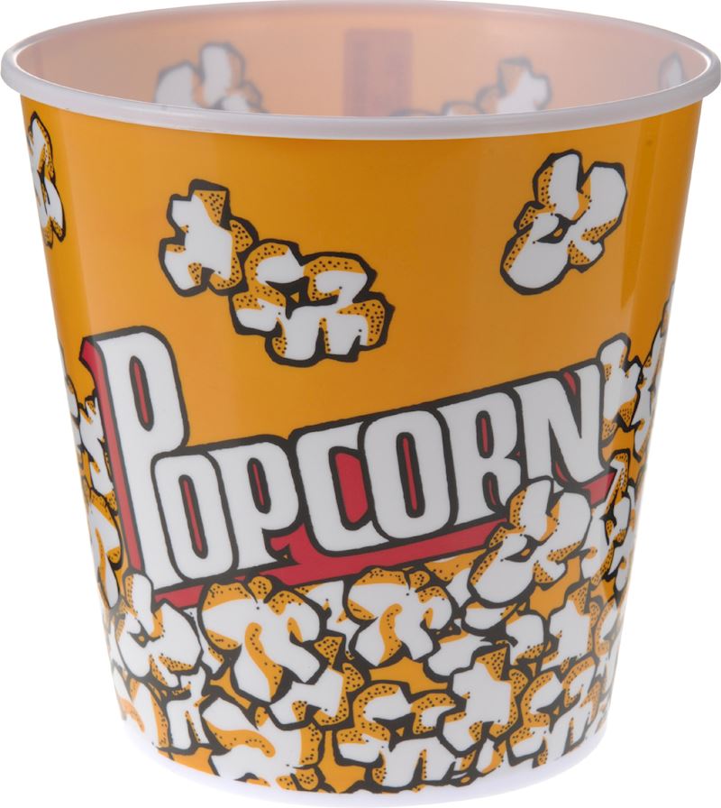 Eimer für Popcorn 18x18 cm orange