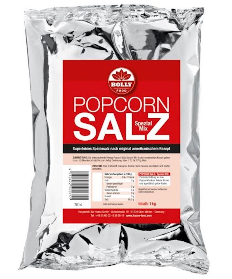 Popcorn Salz Beutel à 1 kg Superfeines weisses Salzpulver