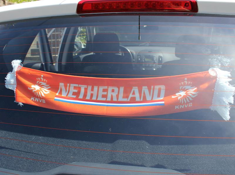 Autofahne Holland mit Saugnäpfen 9x50 cm