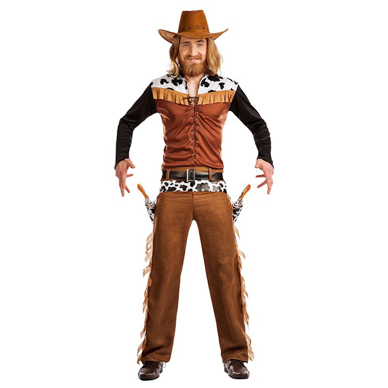Kostüm Cowboy Austin Gr. XXL Hose, Hemd & Gürtel