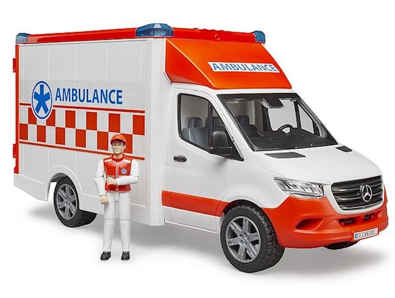 BRUDER MB Sprinter Ambulance avec chauffeur
