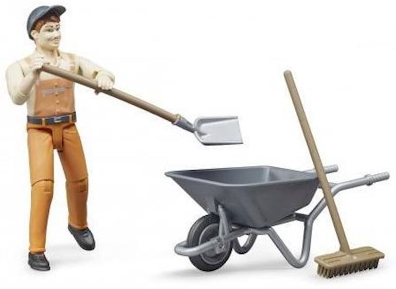 BRUDER bworld Set figurine employé municipal
