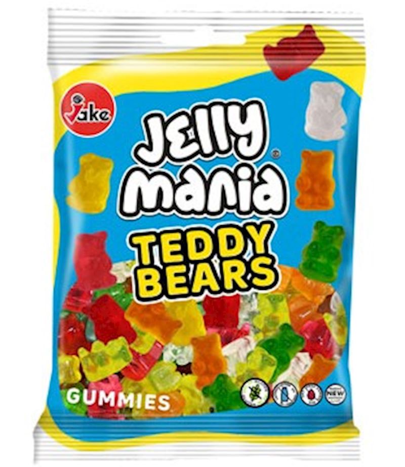 Jake Jellymania Teddy Bears halal, 100 g dans un sac