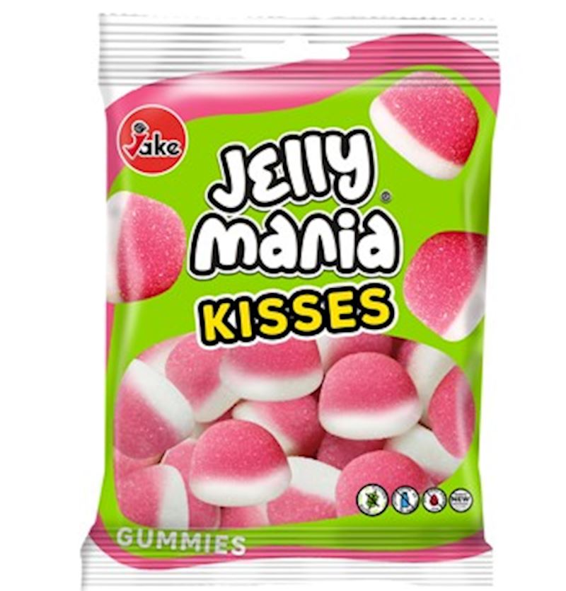 Jake Jellymania Kisses halal, 100 g dans un sac