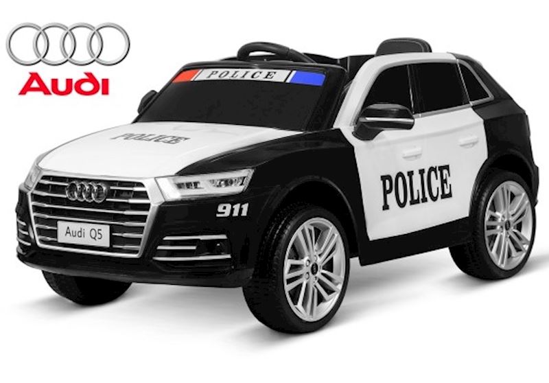 Kinder Elektro Auto Audi Q5 Polizei, 2x 40W 12V 7Ah 2.4 g