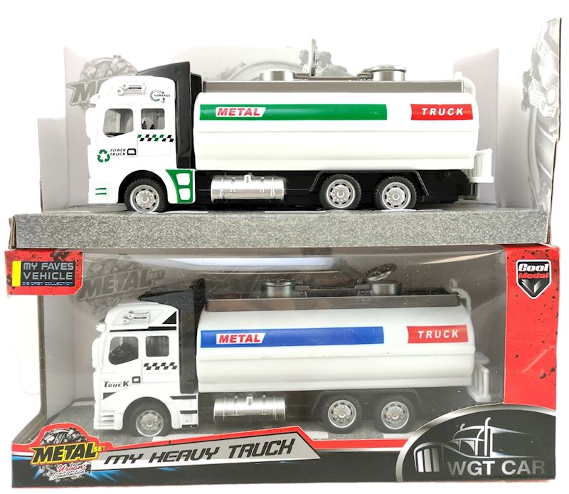 LKW zum Aufziehen mit Licht & Sound, 18 cm 2xsort.