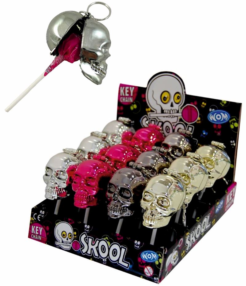 WOM Skool Lolli Pop 10.5 g mit Schlüsselanhänger 4 sort.