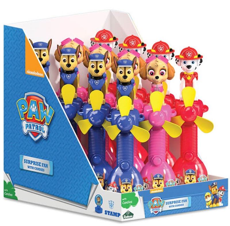 Paw Patrol Surprise Candy Fan mit Stempel 3xsort.