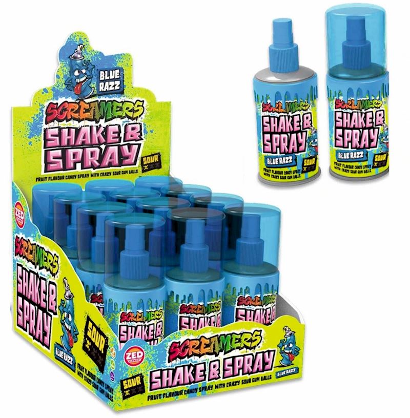 ZED Screamers Shake & Spray Blue Razz Sour
