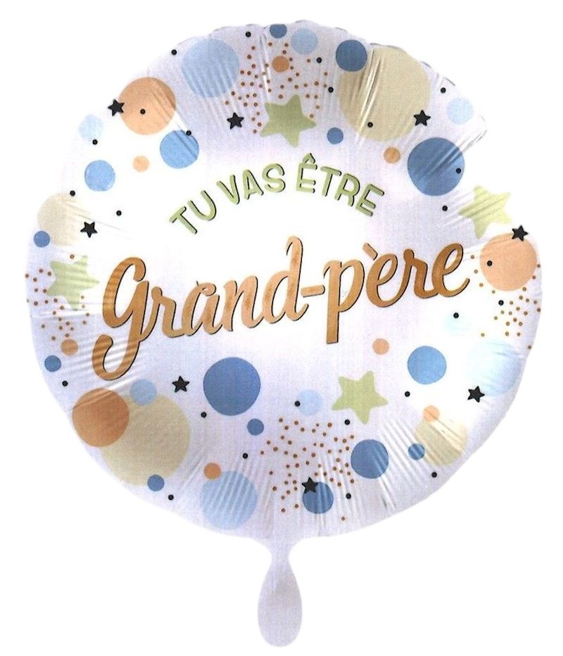 Folienallon Tu vas être grand- père 43 cm, einzeln verpackt