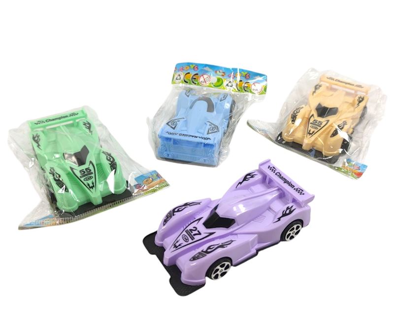 Sportwagen zum Aufziehen 9 cm 4 Farben, wenig gelb