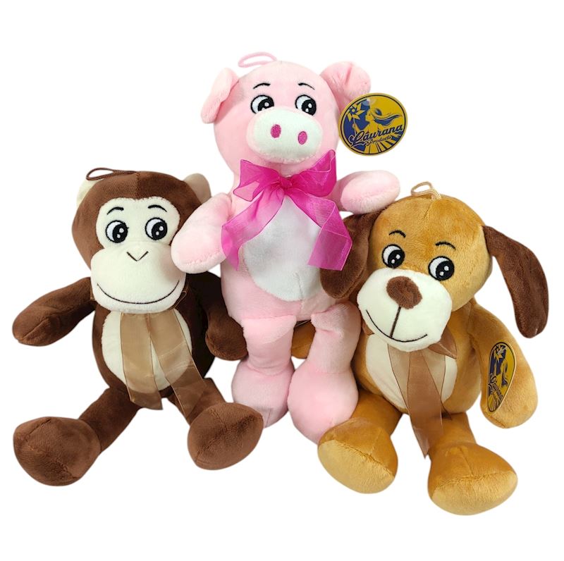 Plüsch Tiere 20/30 cm 3 sort.