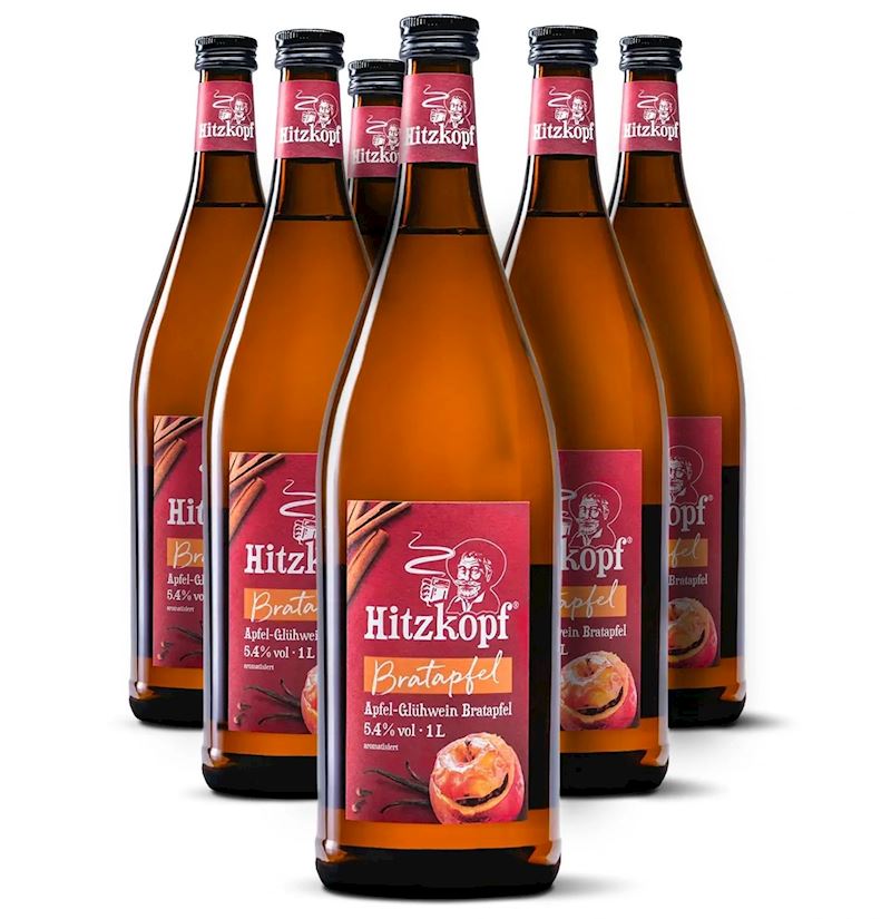 Hitzkopf Bratapfel 5.4% vol. Apfel-Glühwein 1 Liter