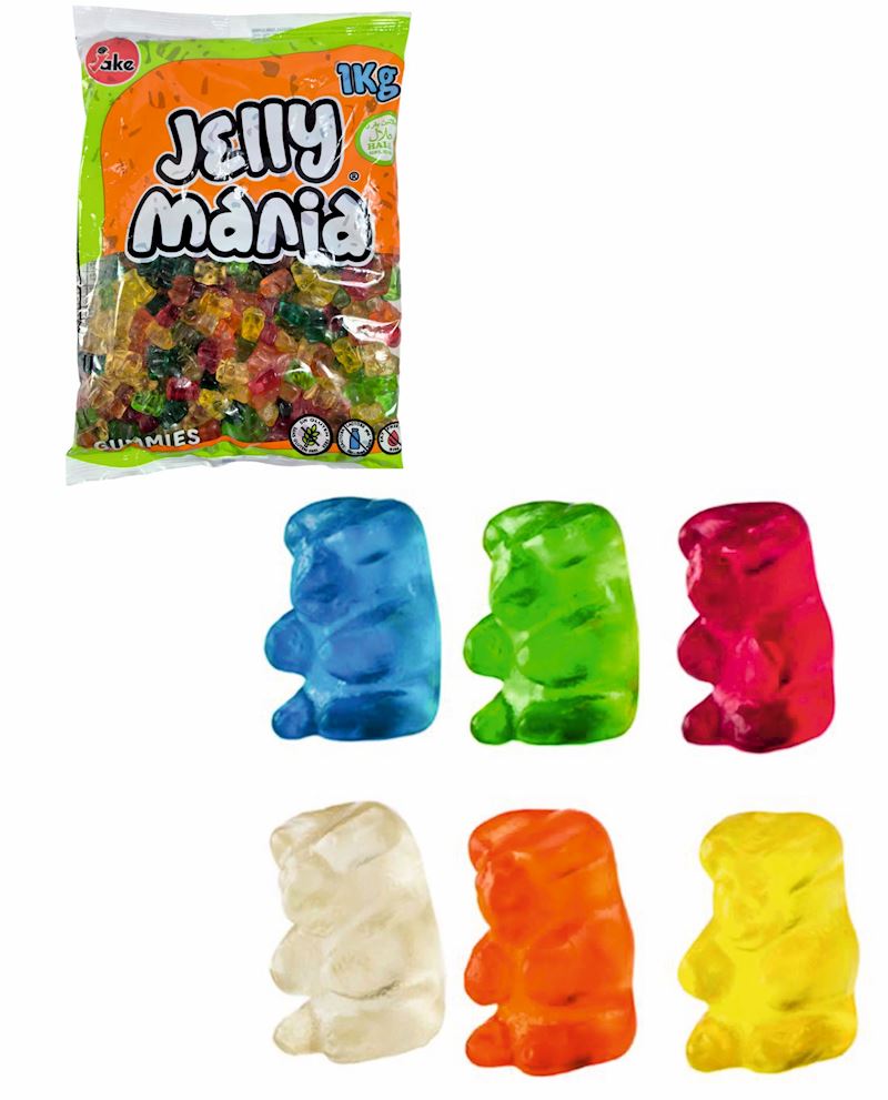 Jake Jellymania Mini Bears 1 kg / 133 pcs en sachet