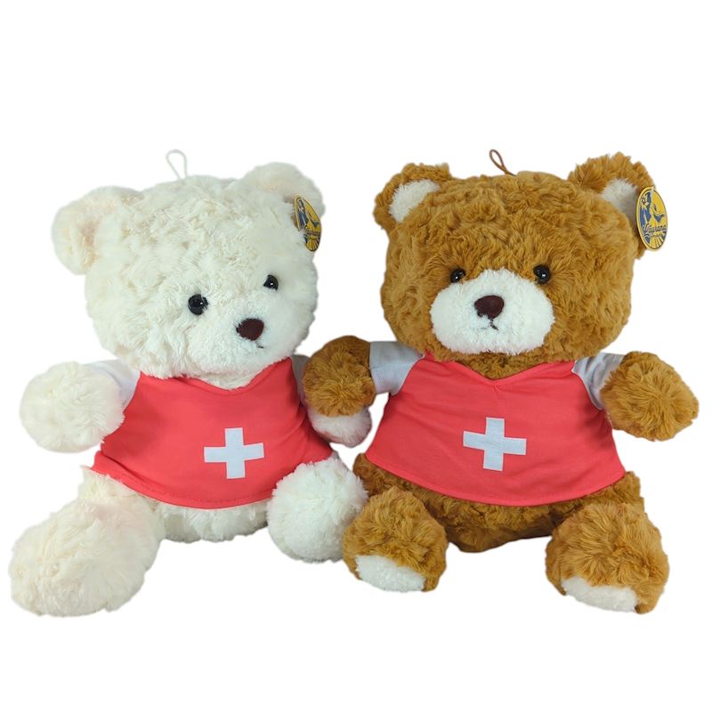 Plüsch Bär mit T-Shirt 30 cm Schweiz 2 sort.