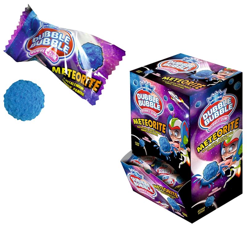 Fleer Dubble Bubble Meteorit Zungenfärber blau, sauer
