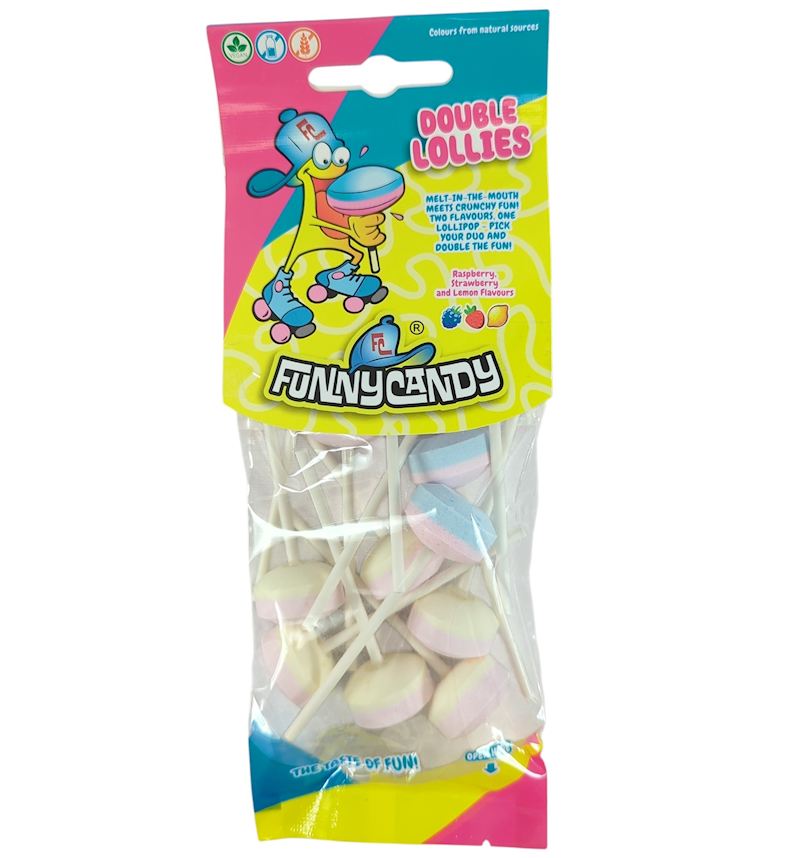 FunnyCandy Double Lollies 130 g en sachet