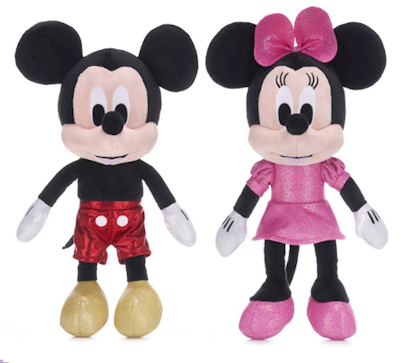 Plüsch Mickey & Minney 30 cm 2 sort. 30/40 cm