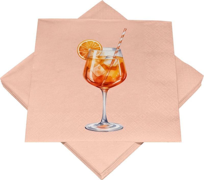 Sevietten Aperol 25x25 cm 30 Stk.