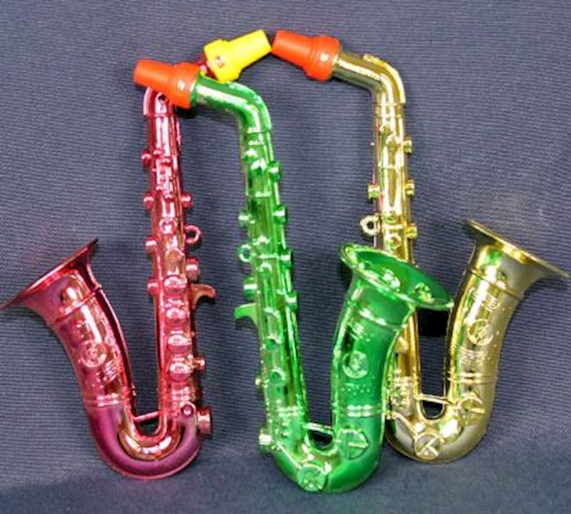 Saxophon Mini 15cm 3 Farben sort.