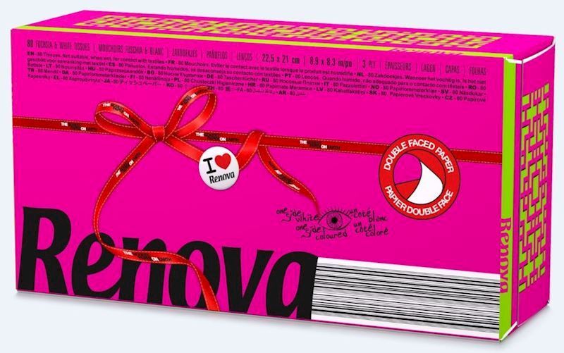 Serviettes cosmétiques en box fuchsia
