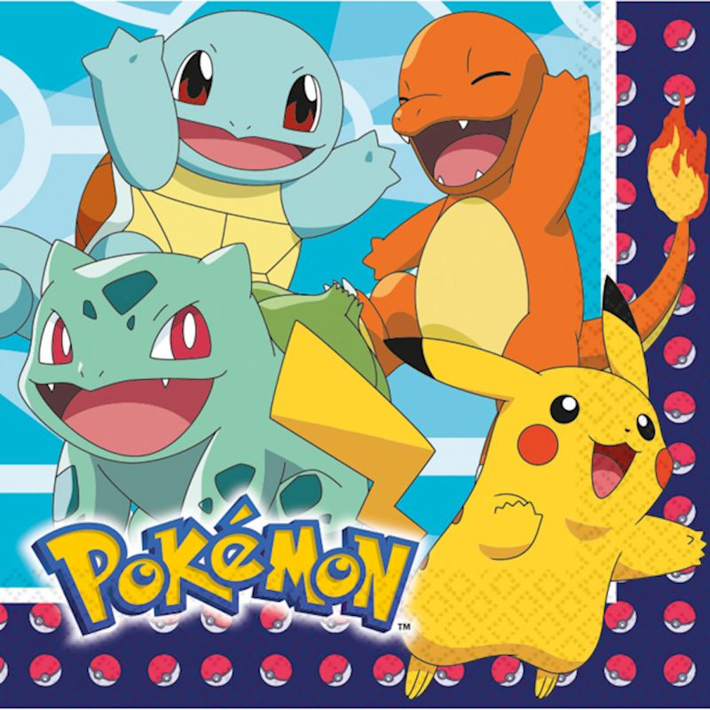 Serviettes Pokémon 33 x 33 cm