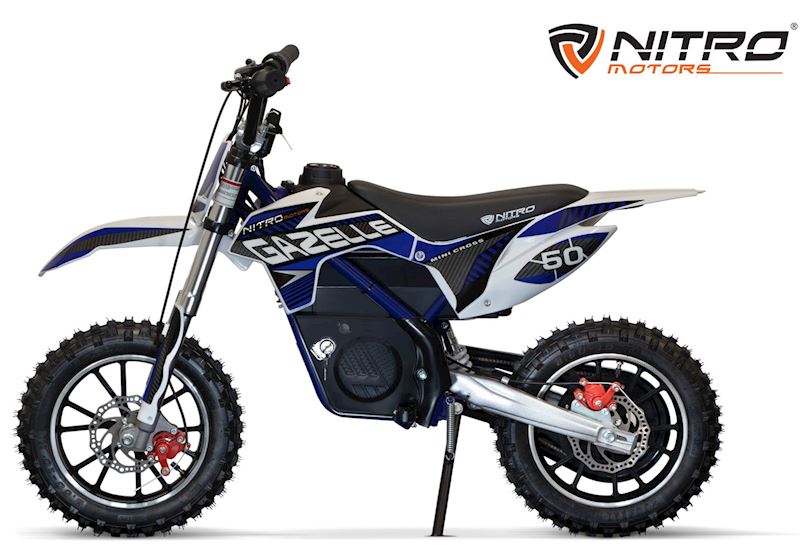 Kinder Dirtbike Gazelle DLX 10 Elektro MOTORS 550W Eco blau