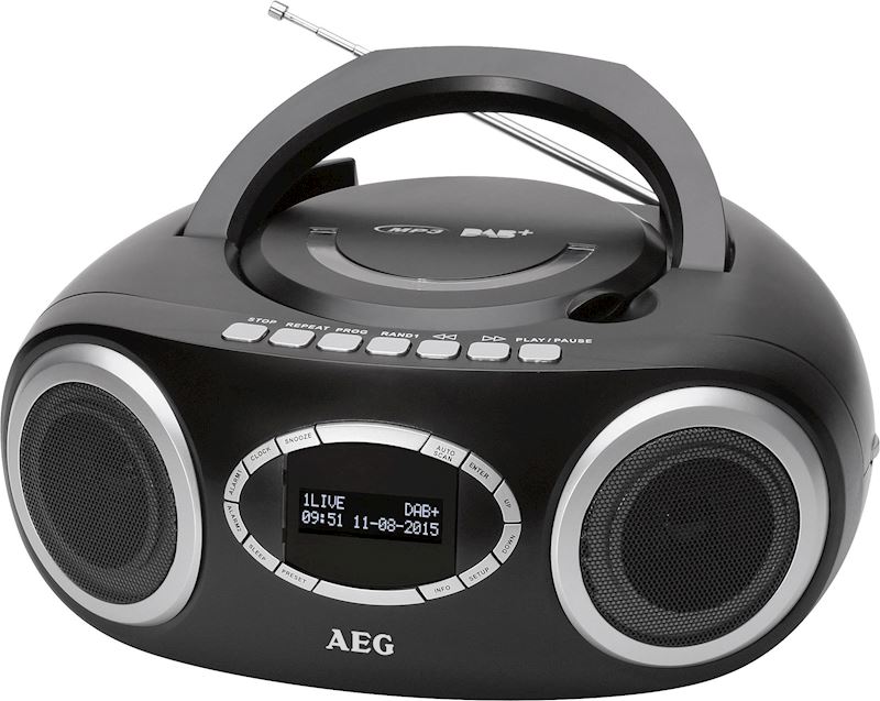 AEG Stereo Radio CD & DAB &SR 4370 schwarz