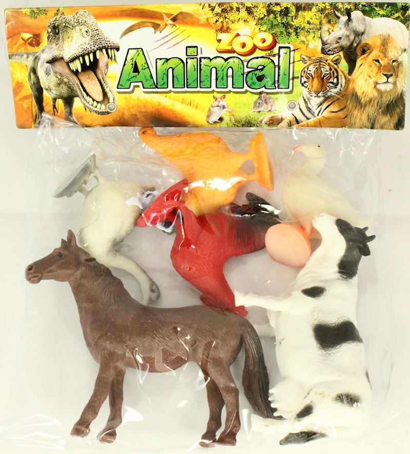 Set animaux de ferme Zoo 6pcs. PVC