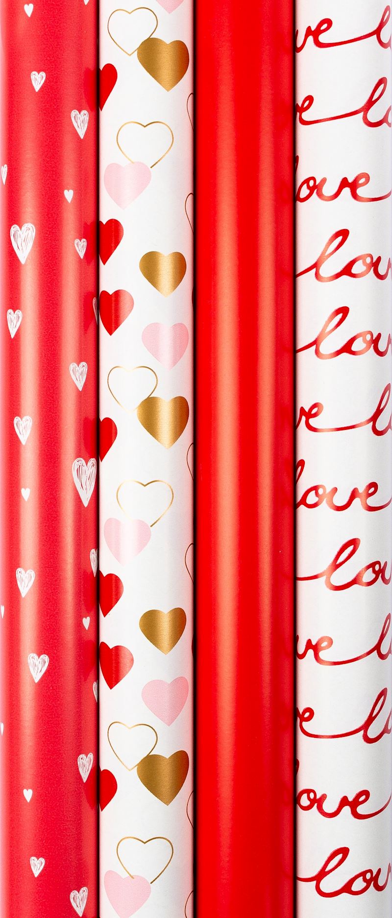 Geschenkpapier Premium 200 x 70 cm, Love 4x sort