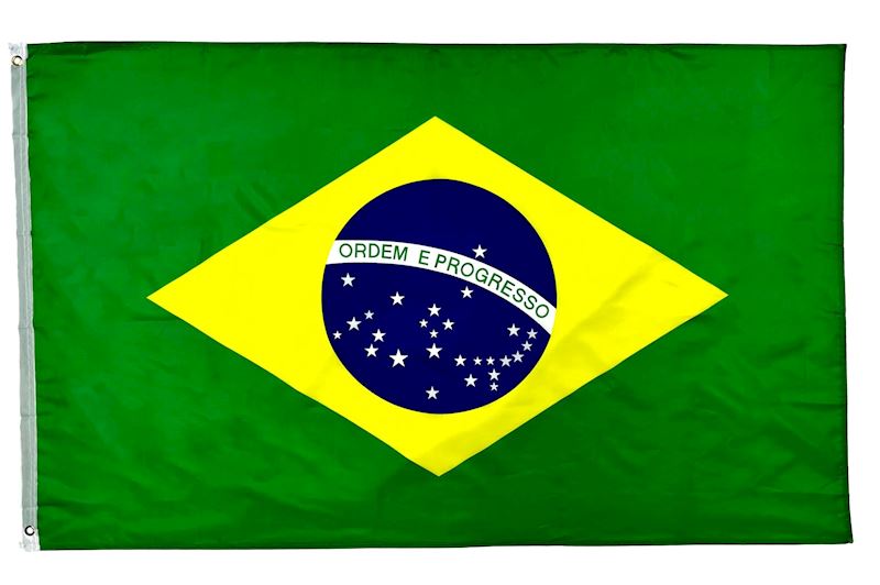 Fahne Brasilien 90x150 cm mit Oesen