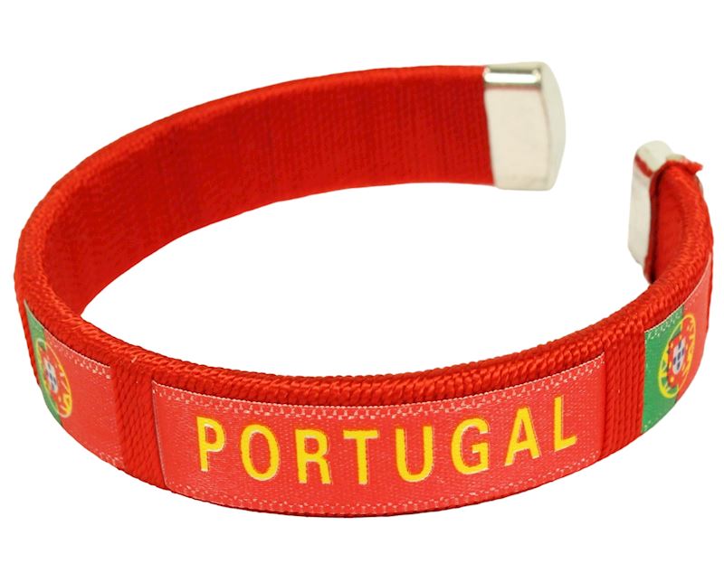 Fanarmband Portugal 6.5x1.2 cm