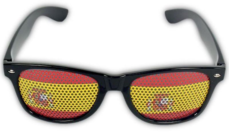 Lunettes Espagne lunettes de fan, cadre noir