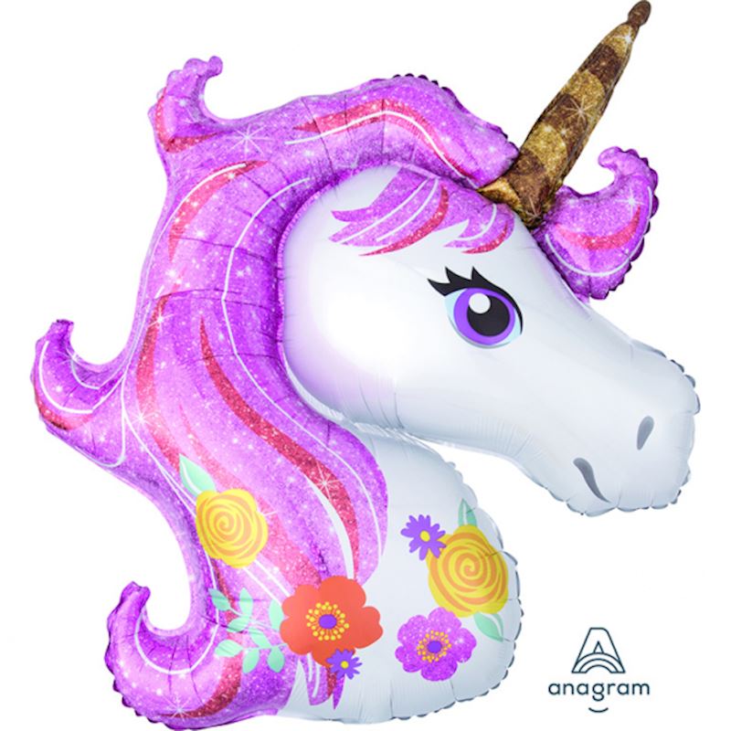 Folienballon Magical Einhorn 83x73 cm, im Beutel