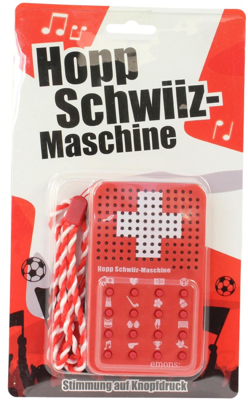 Hopp Schwiiz Sound-Maschine Stimmung auf Knopfdruck