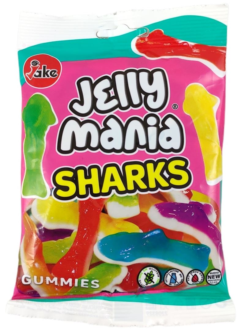 Jake Jellymania Sharks halal 100 g en sachet