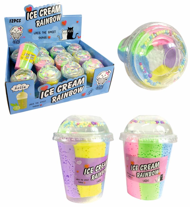 Pâte à modeler arc-en-ciel 