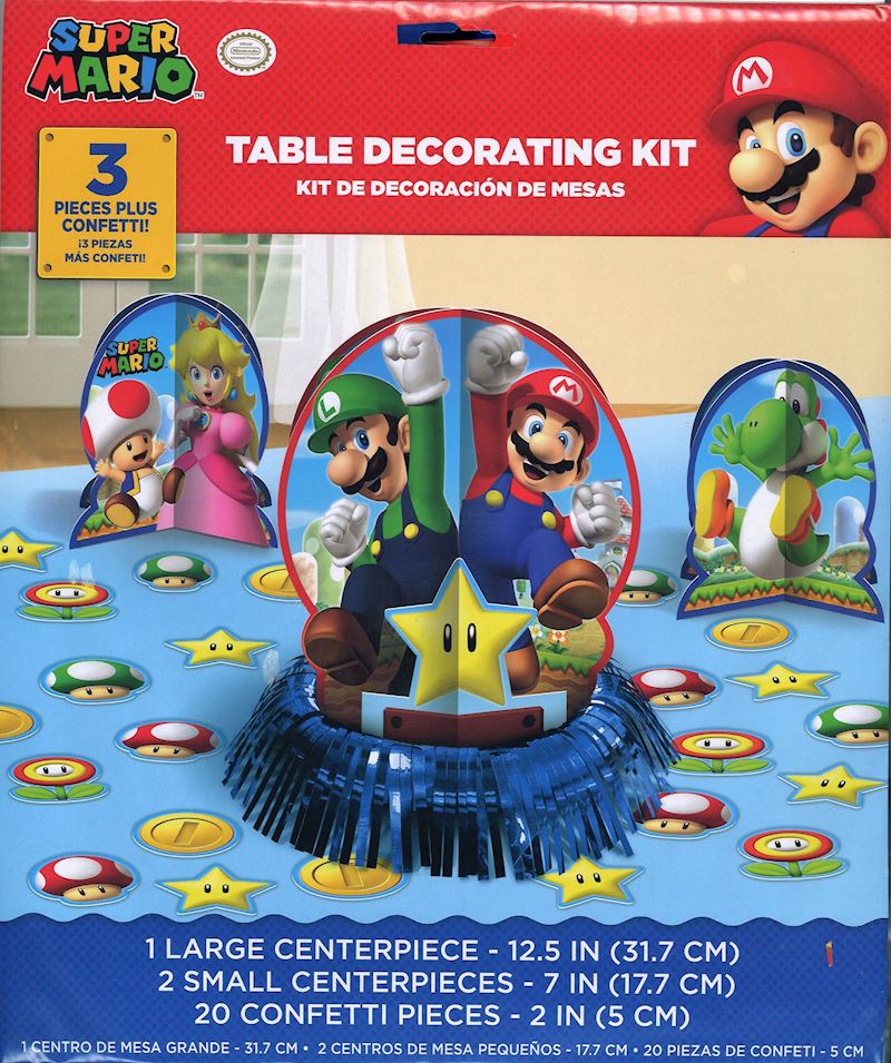 Set de décoration de table Super Mario, 23 pièces