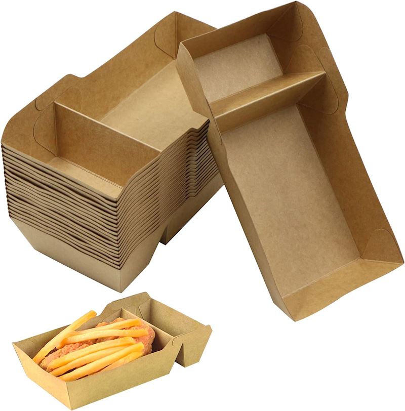 Kartonschale für Pommes/Snacks mit PE-Beschichtung 50 Stk.