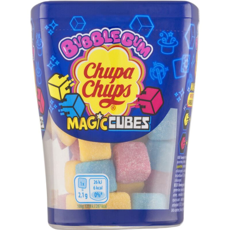 Chupa Chups Magic Cubes 85 g 40 Stk. Bubblegum
