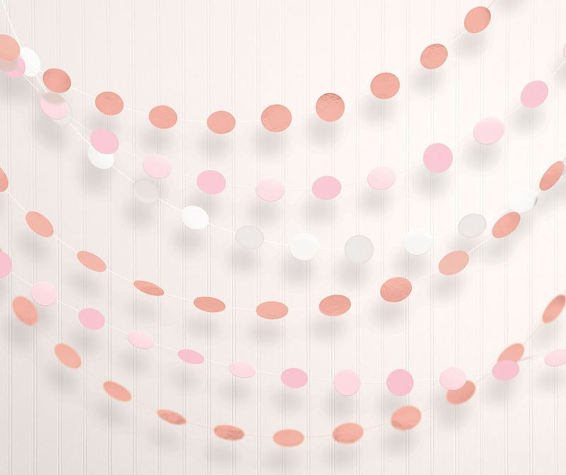 Hängedeko Girlanden 6er-Set rose-gold, je 213 cm