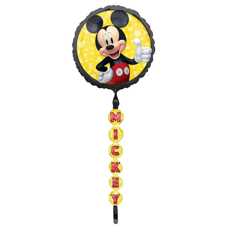 Folienballon Mickey Mouse Jumbo Tail, Airwalker 170 cm