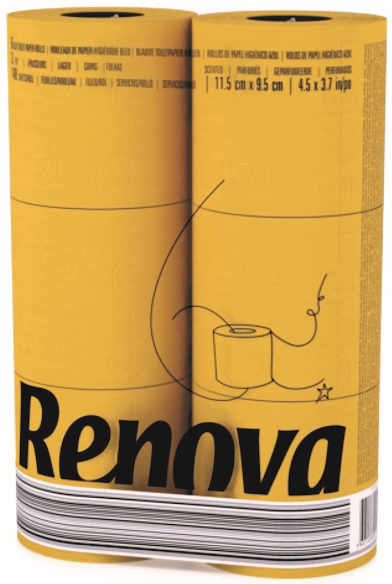 Papier hygiénique jaune 