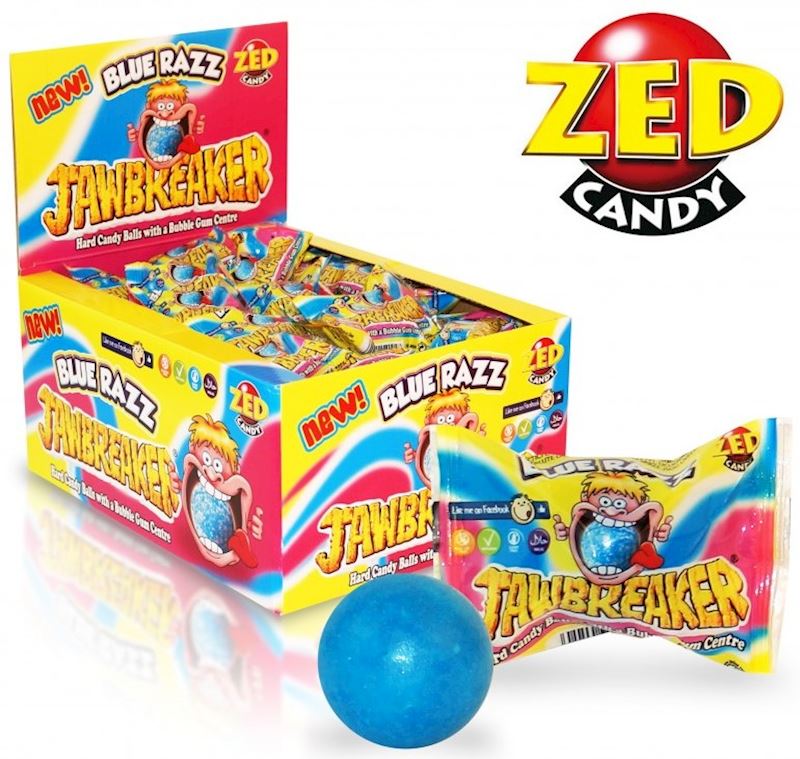 ZED Jawbreaker 90 Blue Razz 13 g Raspberry Kaugummi Balls