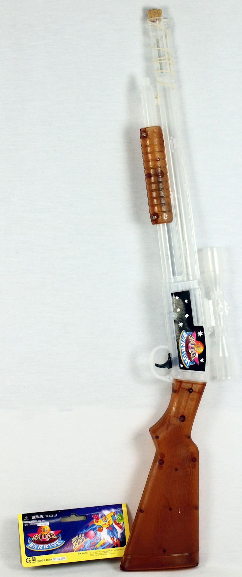 Zapfengewehr 65 cm weiss transparent