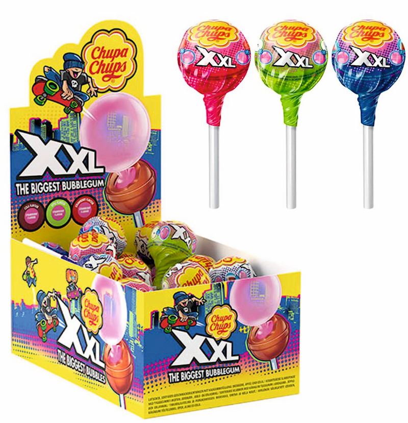 Chupa Chups XXL chewing-gum sucettes extra larges 29 g