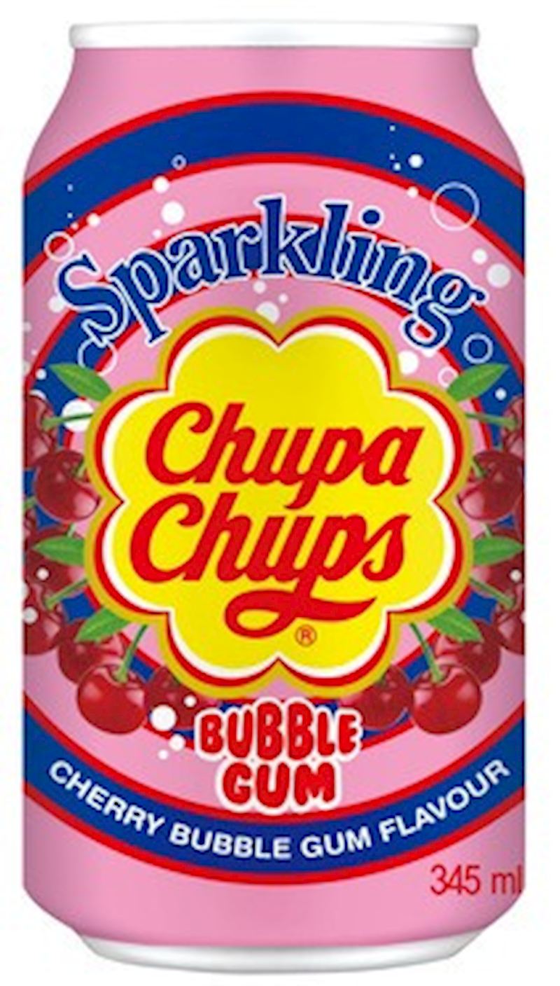 Chupa Chups Drink 345 ml Cherry Bubble Gum Flavour