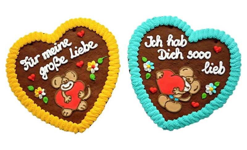 Pain d'èpice coeur avac bande 