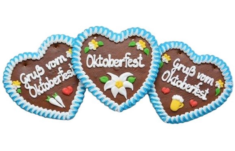 Pain d'épice coeur 180 g Gruss vom Oktoberfest 20 cm
