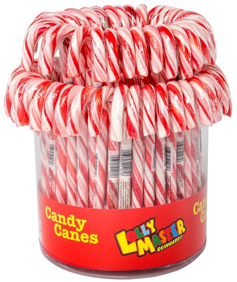 Candy Canes à la fraise 28 g Canne à sucre 18 cm rouge/blanc